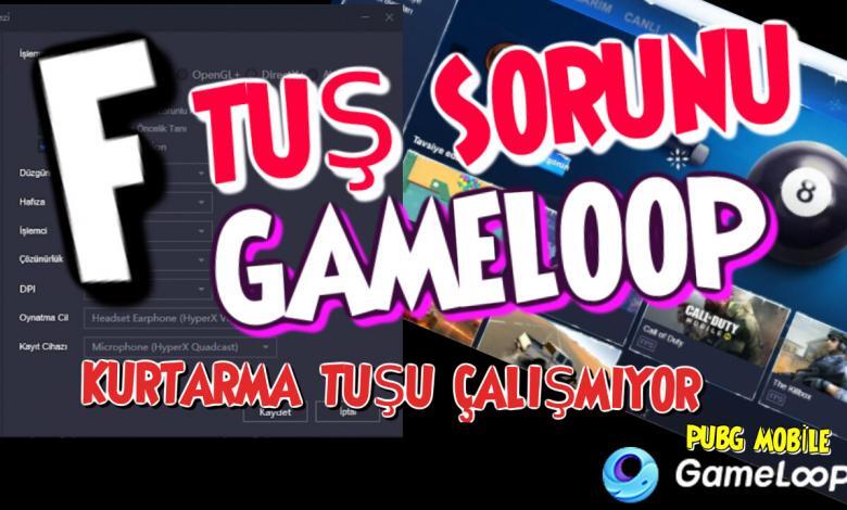 pubg mobile f tuşu çalışmıyor