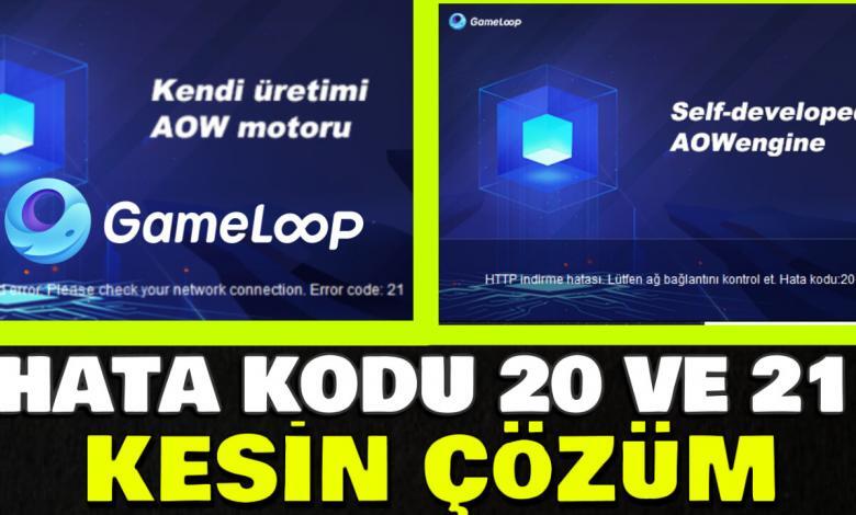 gameloop hata kodu 21