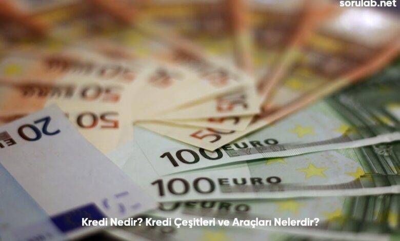 Kredi Nedir Kredi Cesitleri ve Araclari Nelerdir6